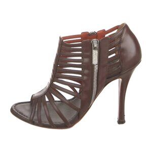 Santoni Caged Leather Sandals Sz 8 38